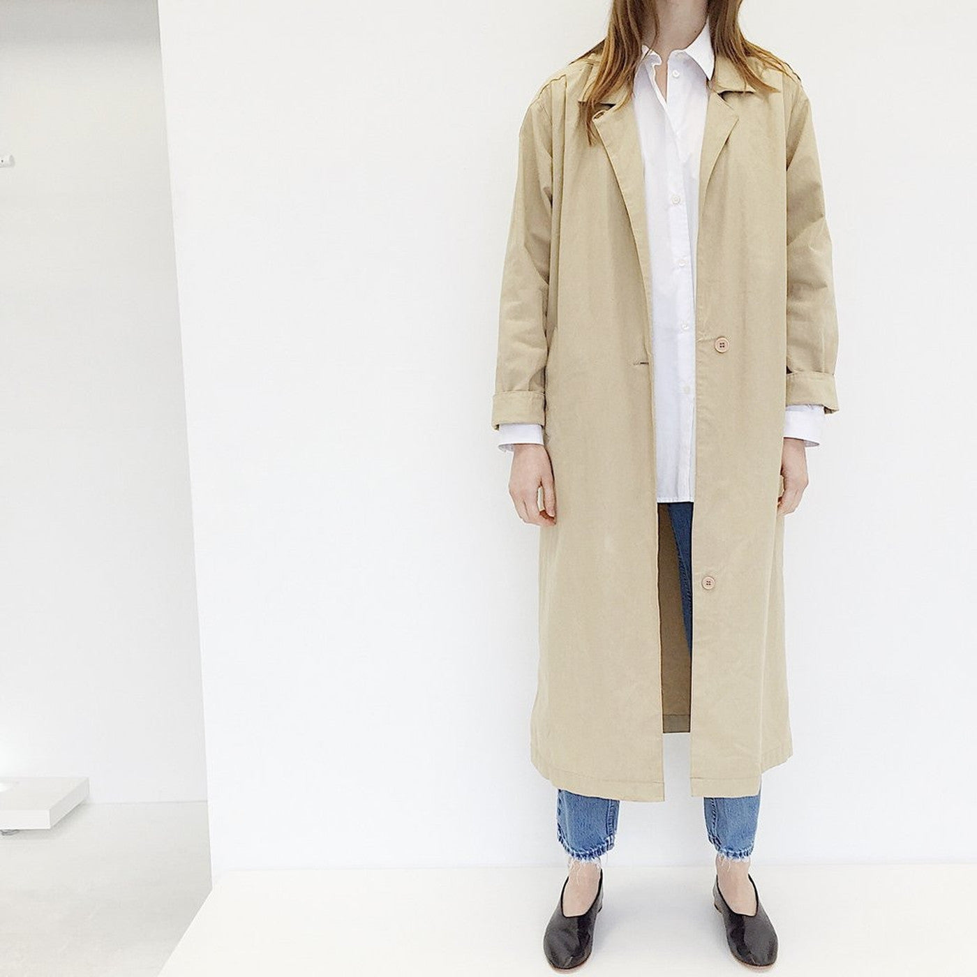 Khaki Cotton Trench